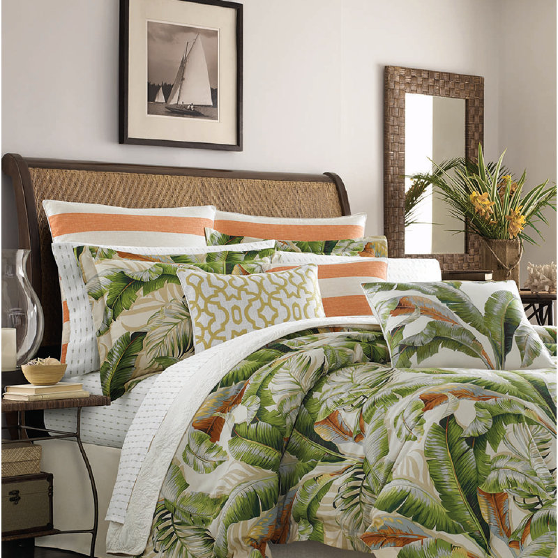 Tommy Bahama Home Tommy Bahama Palmiers Printed Stripe Cottton Throw